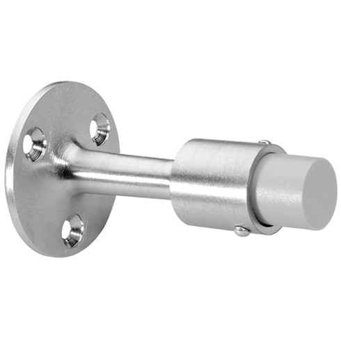 Rockwood 474 Door Stop, 3-3/4" Projection, 2-1/4" Diameter Base, Plastic Anchor Fasteners