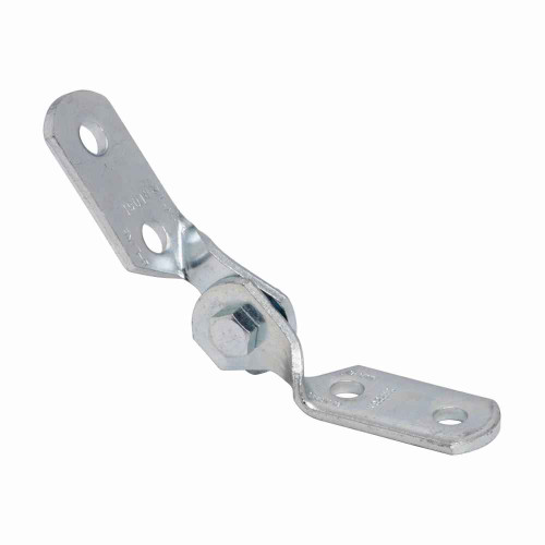 B-Line Eaton series strut fittings and accessories, 4.6875" Height, 4.6875" Length, 1.625" Width, 1.10lbs, Steel, Four hole adjustable hinge, DURA GRE