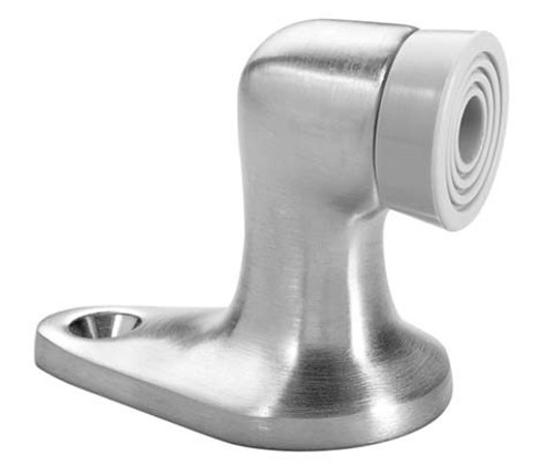 Rockwood 482 Door Stop, 2-1/8" Projection, 1-1/2" by 2-1/2" Base, Plastic and Lead Anchor Fasteners