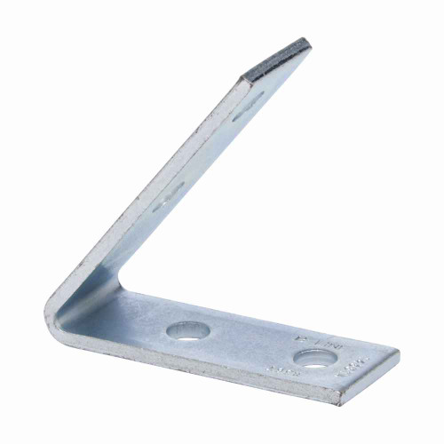 B-Line Eaton series strut fittings and accessories, 4.37" Height, 5" Length, 1.62" Width, .95lbs, Steel, Four hole closed angle, 52 1/2 deg, Electro-p