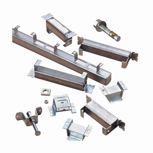 B-Line Eaton series pipe straps, 13.87" height, 8" length, 1.5" width, 1615 lbs, Steel, 1 pair pipe clamps with hex head cap screws, Pipe strap, Elect