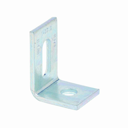 B-Line Eaton series strut fittings and accessories, 2" Height, 2.62" Length, 1.62" Width, .41lbs, Steel, Two hole adjustable corner angle, Electro-pla