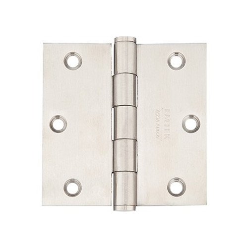 Emtek 9821332D Heavy Duty Plain Bearing Hinges (Pair), 3-1/2" x 3-1/2" with Square Corners, Stainless Steel