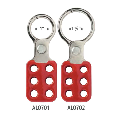 ABUS Aluminum 6-Lock Lockout/Tagout Hasp