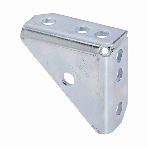 B-Line Eaton series strut fittings and accessories, 4" Height, 4" Length, 1.78" Width, .134lbs, Steel, Universal shelf bracket - welded, DURA GREEN