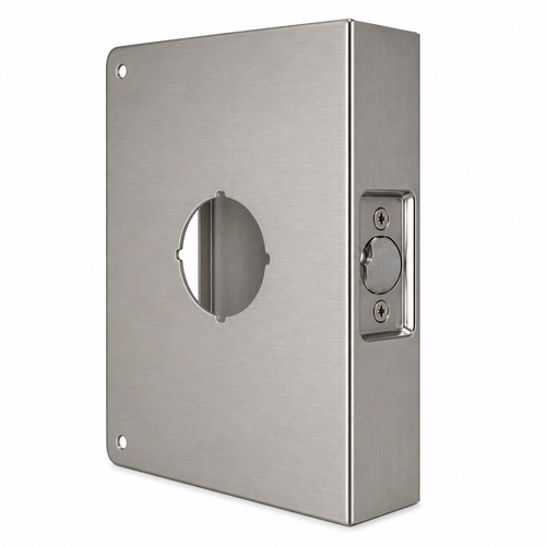 Don-Jo 33A Wrap Around Plate 6-1/2" x 9" for 2-3/4" Backset Cylindrical Lock Conversion on 1-3/4" Doors