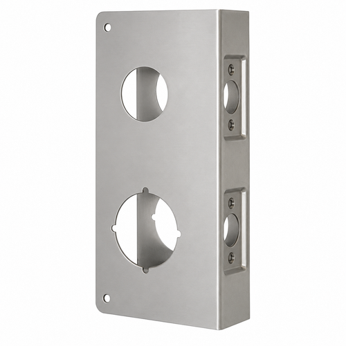 Don-Jo 154 Wrap Around Plate 4" x 9" with 4" CTC for Double Lock Combination Locksets