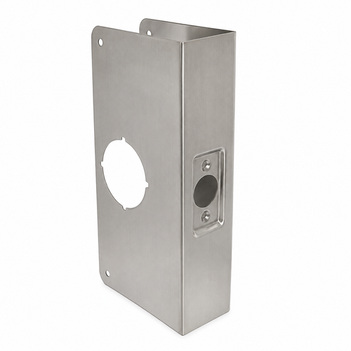 Don-Jo 200C Wrap Around Plate for Cylindrical Locksets — 4-1/4" x 9", 2" Door