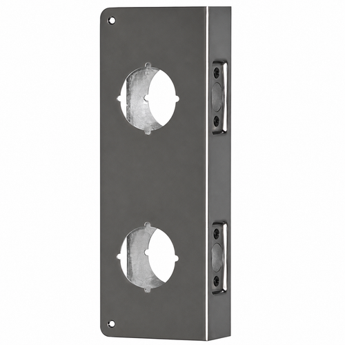 Don-Jo 256 CW Wrap Around Plate 4-5/16" x 12" for Double Lock Combination Locksets, 2-3/8" Backset, 1-3/4" Door