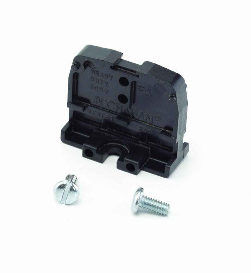 B-Line Eaton series accessories, 12, Type 12-AW-14, Channel mount, Console accessories, Medium-duty flat base terminal block end