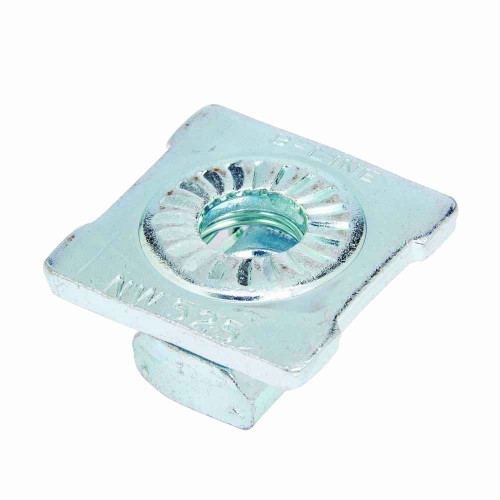 B-Line Eaton series strut channel, nuts, all threaded rod, Used in lock combo nut washer in place, Steel, Combo nut washer, Electro-plated zinc, 450 l