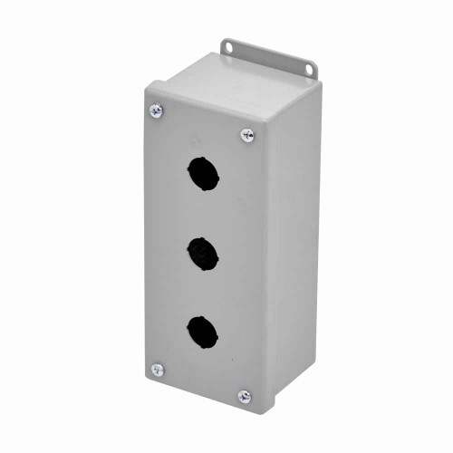 B-Line Eaton series push button enclosures, 6.63" height, 3.89" length, 3.81" width, 12, Screw cover, PVM enclosure, Surface mounted, Medium single d