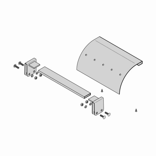 B-Line Eaton series runway dropout kit, Flat black, Drupout rung kit