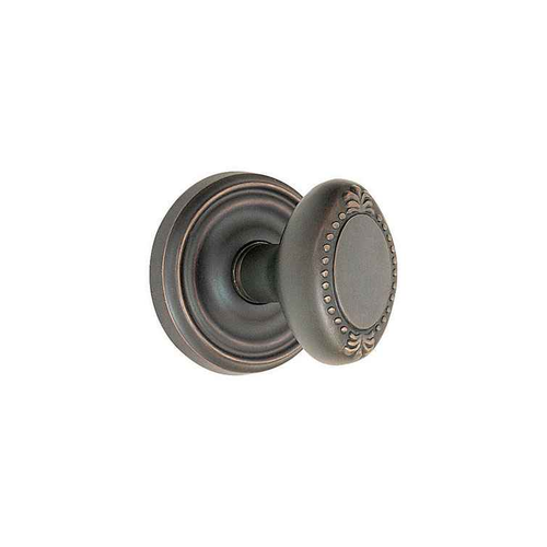 Emtek Designer Brass Knobsets - Beaded Egg Knob, Passage Set