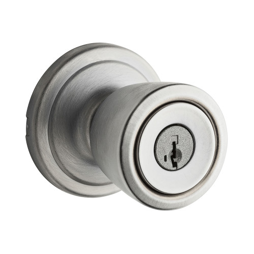 Kwikset 745A SMT Abbey Knobset Fire Rated Keyed Door Lock (Reversible) with SmartKey for Entryways, Entrances
