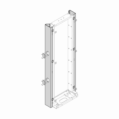 B-Line Eaton series open racks, 11 Gauge steel, Junction plates: 6, Computer white, Used to join unequal equipment racks, End duct finishing panel as