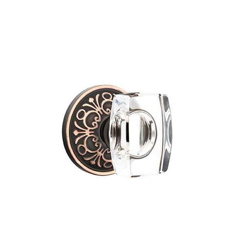 Emtek Designer Brass Crystal Knobsets - Windsor Knob, Passage Set