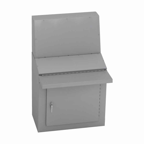 B-Line AC-1436B Eaton series console enclosures and accessories, 50" height, 23" length, 36" width, NEMA 12, Hinged cover, AC-14 Console, Ground mount, Medium single door, No mounting provisions, Carbon steel, Oil-resistant gasket