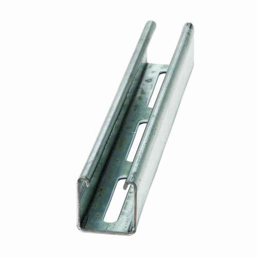 B-Line B22S-120SS4 Eaton series strut channel, 1.62" channel height, 120" channel length, 1.62" channel width, Steel, 12 Gauge, S hole pattern, B22 channel type, Stainless steel type 304