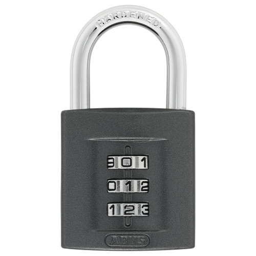 ABUS 158/40 Resettable 3-Digit Combination Padlock, Anthracite Color