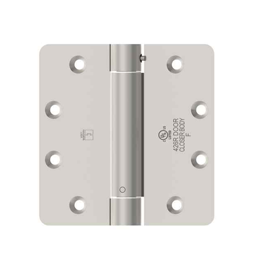 Hager 1251 Full Mortise Spring Hinge with 1/4" Round Corners - Standard Weight Steel Construction