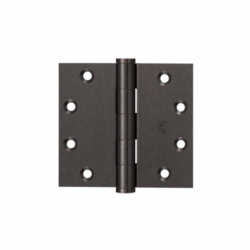 Hager 1279 Full Mortise Plain Bearing Commercial Hinge, 5 Knuckle, Steel, Standard Corner, Flat Black finish