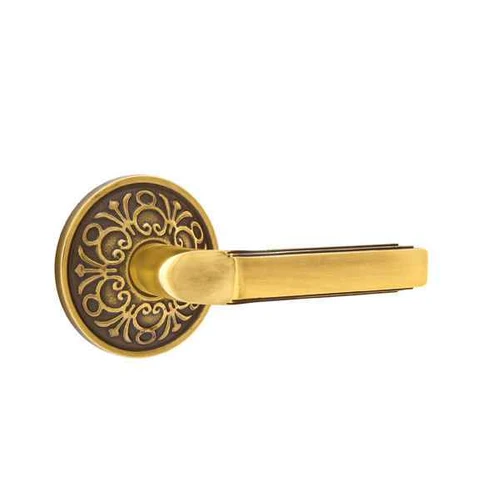 Emtek Designer Brass Leverset - Milano Lever, Dummy (Pair)