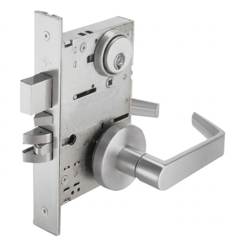 Cal-Royal Cal-Royal SC8466 Grade 1, Store Door Mortise Lockset, SS Lever, Satin Chrome SC8466-26DCal-Royal Cal-Royal SC8466 Grade 1, Store Door Mortise Lockset, SS Lever, Satin Chrome SC8466-26D