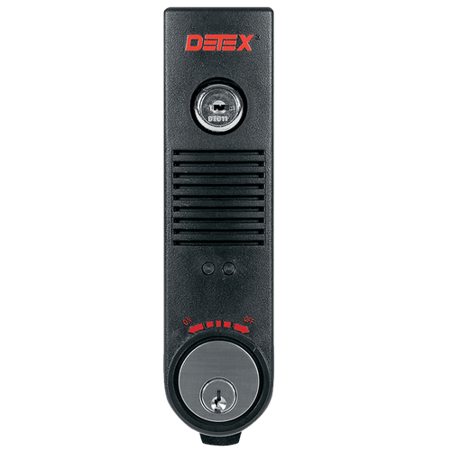 Detex EAX-500 Battery Powered Exit Alarm with Cylinder Lock and 100dB Piezo Horn