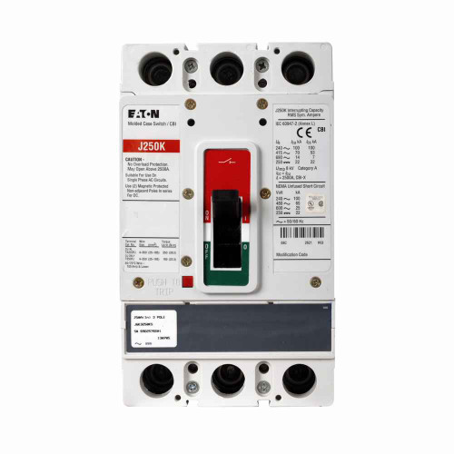 Eaton JGK3250KSGF01 Series G molded case switch, JG-frame, JG, Molded case switch, Three-pole, 250A, 600 Vac, Stainless steel, Line and load, Metric, Freeze tested