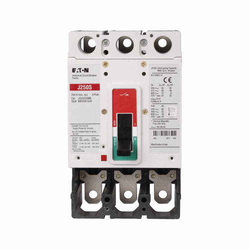 Eaton JGS316032GC Series G electronic molded case circuit breaker, JG-frame, JG, Complete breaker, Digitrip 310 RMS, Electronic LSI trip, Three-pole, 160A, 85 kAIC at 240 Vac, 35 kAIC at 480 Vac, 18 kAIC at 600 Vac, Line/load, Not UL rated, 100% rate