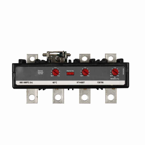 Eaton KT4400TA molded case circuit breaker accessory trip unit, Trip unit, 400 A, Four-pole, Adjustable thermal magnetic, Frame J-K, Series C