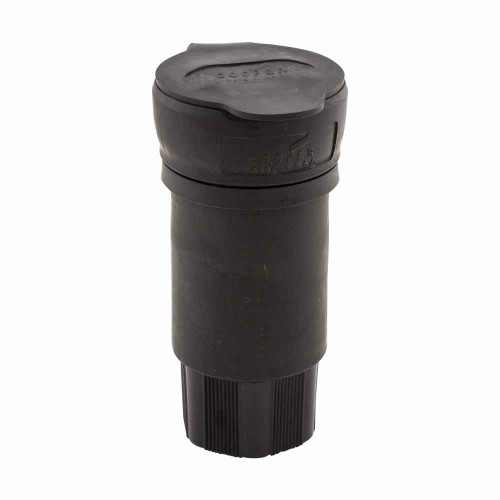 Eaton L2230CWBK Arrow Hart watertight locking connector, #18-10 AWG, 30A, Industrial, 277/480V, Back wiring, Black, Steel, Watertight, L22-30, Four-pole, Five-wire, Santoprene thermoplastic elastomeric, 0.43 to 1.15 in, IP67