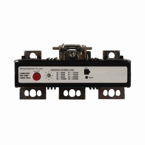 Eaton LEM3300T molded case circuit breaker accessory trip unit, Trip unit, 300 A, 35 kAIC at 480 V, Three-pole, 310+ Electronic LSI, Frame J-K, 500-2500 A, 600 V, Series C