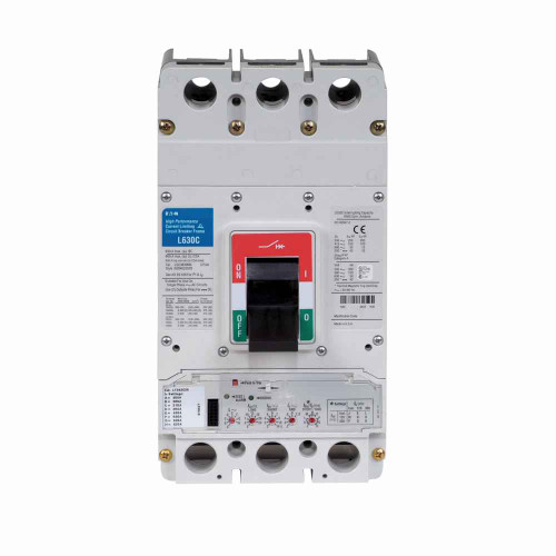 Eaton LGE340032B20G Series G molded case circuit breaker, LG-frame, LG, Complete breaker, Digitrip 310 RMS, LSI trip, Three-pole, 400A, Line/load, 65 kAIC at 240 Vac, 35 kAIC at 480 Vac, 18 kAIC at 600 Vac, High load alarm, 80% rated