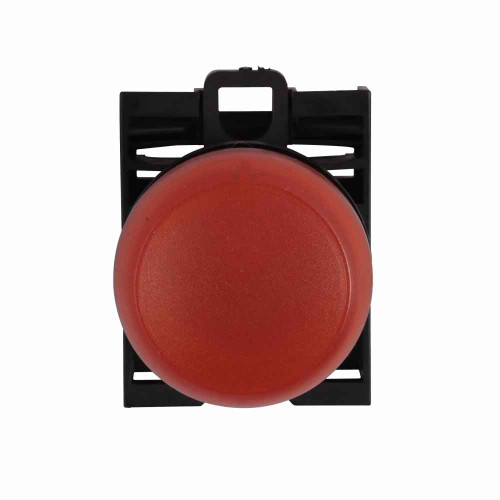 Eaton M22-L-R M22 modular pushbutton, Indicating Light Operator, Flush, IP66, NEMA 4X, 13, Rk resistance 47, 22.5 mm, Red, Illuminated, Red, 100, 000 Hours of operation