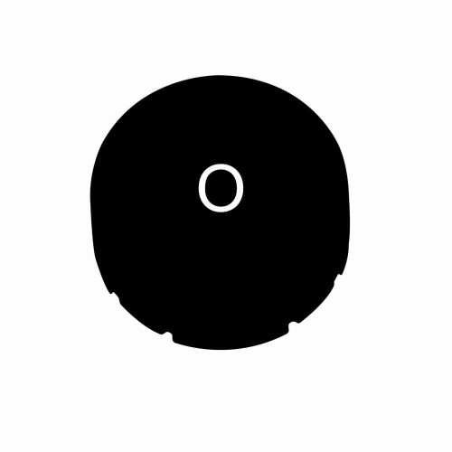 Eaton M22-XDH-S-X0 M22 pushbutton button plate, M22 Button Plate, 22.5 mm, Extended, Non-illuminated, Button: Black, Inscription: O/ X0, IP67, IP69K, NEMA 4X, 21