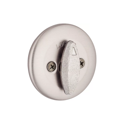 Kwikset 663-UL UL Rated One Sided Turn Deadbolt with Round Corner Latch and Dual RCS