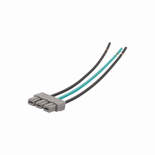 Eaton MCR250STR ArrowLink modular receptacle connector, Leaded Modular Receptacle Connector, 20 A, Gray, Polycarbonate, Two-pole, Three-wire, Single, Stranded Wire Leads, Modular, 250 V/AC, 14 -12 AWG, Stranded wire leads