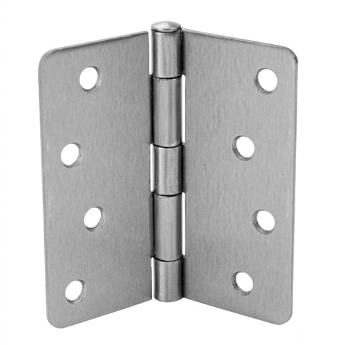 Don-Jo RPB7404014 Residential Full Mortise Hinge 4" x 4" with 1/4" Radius Corners in Steel