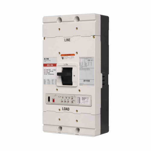Eaton MDL3800A05S01 Series C complete molded case circuit breaker, MDL-frame, MDL, Fixed thermal, fixed magnetic trip, Three-pole, 800A, 600 Vac, 250 Vdc, 1A-1B same side w/ right pigtail, 12-24 Vac/dc same side w/ left pigtail, 50/60 Hz Eaton MDL3800A05S01 Series C complete molded case circuit breaker, MDL-frame, MDL, Fixed thermal, fixed magnetic trip, Three-pole, 800A, 600 Vac, 250 Vdc, 1A-1B same side w/ right pigtail, 12-24 Vac/dc same side w/ left pigtail, 50/60 Hz
