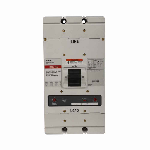 Eaton MDL2800WK Series C molded case switch, MDL-frame, MDL, Molded case switch, Fixed thermal, fixed magnetic trip type, Two-pole, 800A, 600 Vac, 250 Vdc, 65 kAIC at 240 Vac, 50 kAIC at 480 Vac, Without terminals, 50/60 Hz