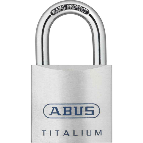 ABUS 80TI/45 Titalium Aluminum Alloy Padlock with Key, 5/16" Shackle diameter