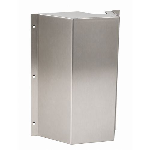 Don-Jo 81 Latch Bolt Cover, 6-3/4" x 10", Right Hand, Satin Stainless Steel