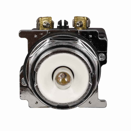 Eaton 10250T206NC19NX 10250T pushbutton, Heavy-Duty Assembled Indicating Light, Standard actuator, Incandescent, Full voltage, NEMA 3, 3R, 3S, 4, 4X, 12, 13, 24 Vac/dc, #757, Amber, Plastic, 24 Vac/dc