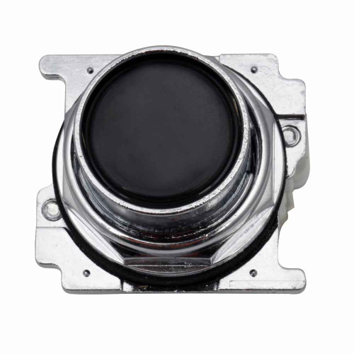 Eaton 10250T23B Eaton, 30.5 mm, Heavy-Duty Watertight/Oiltight Pushbutton,Class I Division 2,Black,Plastic Actuator,Chrome bezel,1NO,Black field,Non-illuminated,Flush mounting,Momentary,30.5 mm,Flush Pushbutton,10250T Series