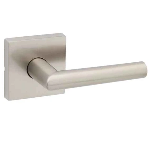 Kwikset KWI-720MILSQT Milan Lever with Square Rose Passage Door Lock with 6AL Latch and RCS Strike