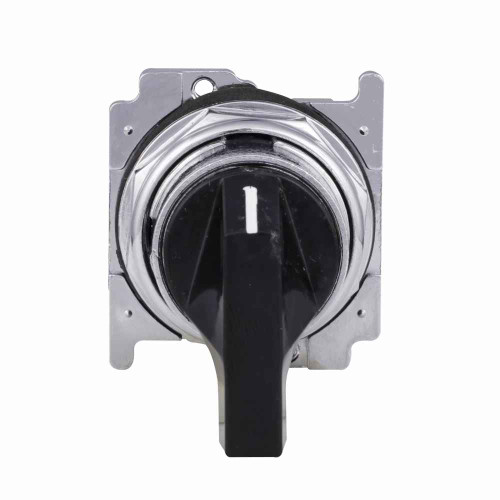 Eaton 10250T3052 10250T pushbutton, 10250T, 30.5 mm, Heavy-Duty, Cam 2, 60° throw, NEMA 3, 3R, 4, 4X, 12, 13, Non-illuminated, Three-position, Lever, Black actuator