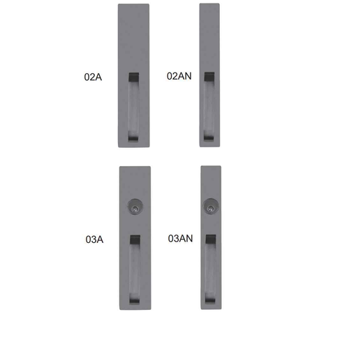 Detex A/AN Series Straight Pull Trim with Blank Escutcheon for Value Series Exit Devices
