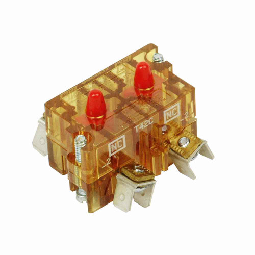 Eaton 10250T42E 10250T pushbutton contact block, 10250T series, Logic Level Contact Block, 2NO, Spade terminal